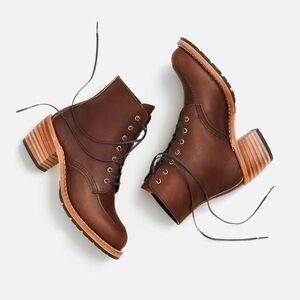 Red Wing Heritage Clara Heeled Boots in Amber Harness Leather, size 8.5 B